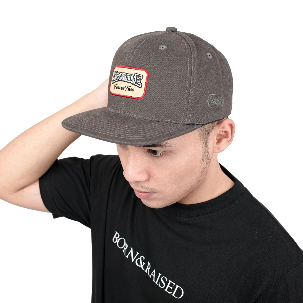 Ecordie " BURDENS-1 " Topi Snapback cap Grey